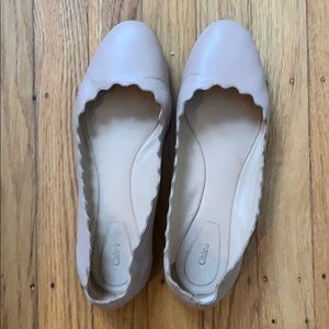Chloe flats nude color
